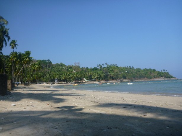 The gorgeous beach at Corbyn's Cove