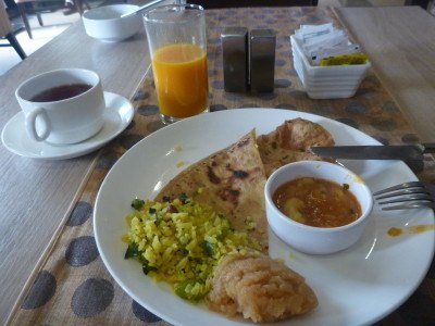 Breakfast at Nidhivan Sarovar Portico