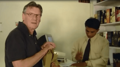 Palin getting his booze permit in Gujarat