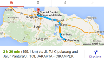 Jakarta to Bandung