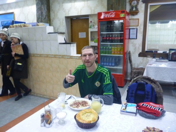 Friday's Featured Food: Beshbarmak (Horse Meat Noodles) and Bozo in Jalalabad Restaurant, Bishkek, Kyrgyzstan