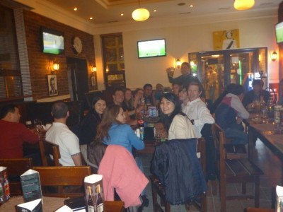 Our crowd in Johnny Pub