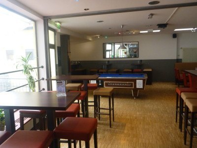 The bar at the 4You Hostel