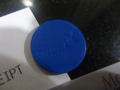 The blue 46rupee token