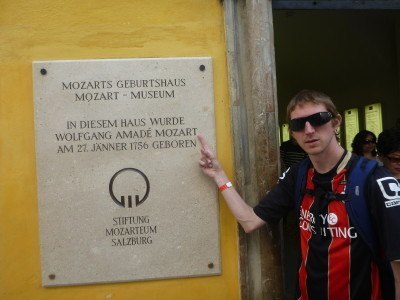 Outside Mozart's Birthplace, Salzburg #visitsalzburg