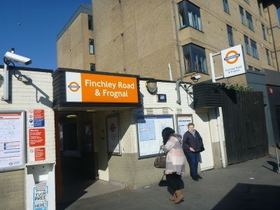 Finchley Road and Frognal overground orange line station