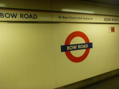Arrival at Bow Road tube station, change here for the Kingdom of Lovely.