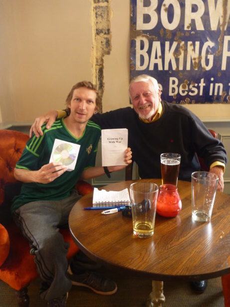 Ron and I in the Brewhouse, Southbourne, England