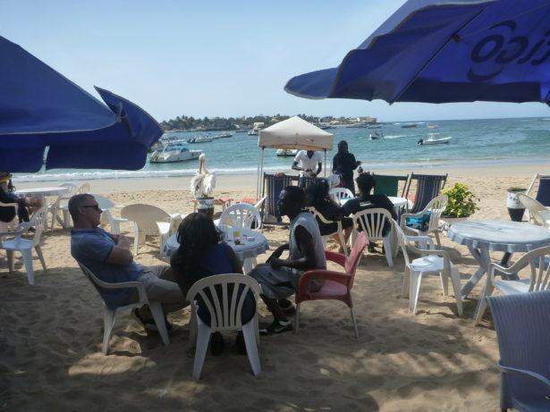 Friday's Featured Food: Barbecued Fish and Flag Beer on N'Gor Beach, Dakar, Senegal