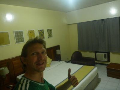 My cosy room at Hotel Baraka in Dowtown Dakar, Senegal