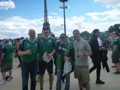 Andrew, Matthew, Gavin and I before the Wales match in Paris