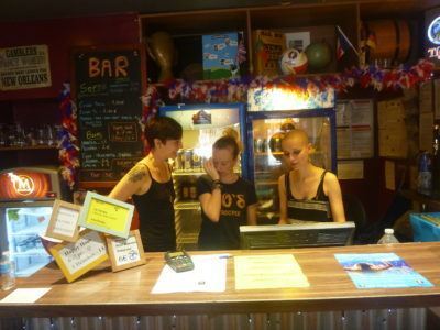 Cool staff at Young and Happy Hostel