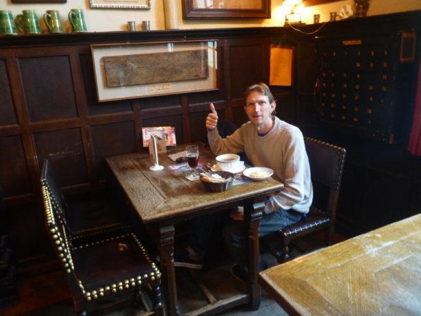 Dining out in Cafe Vlissinghe, oldest pub in Bruges