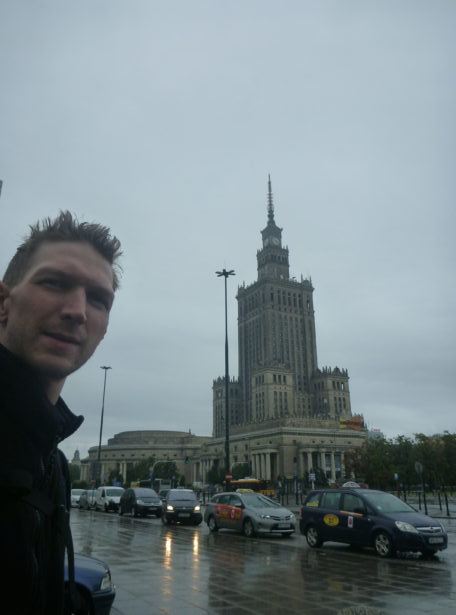This; a present from Stalin's reign - the Palace of Culture and Science.