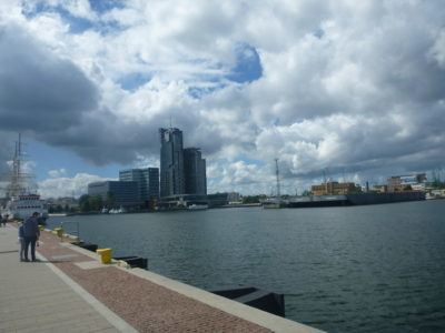 Touring Gdynia harbour