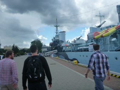 Touring Gdynia harbour