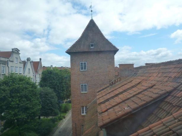 Learn Polish in Gdańsk - window view over the Old Town.