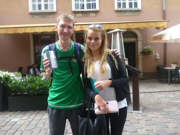 The day I won a free Aftershave from a PR girl in Gdańsk.