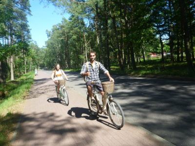 Cycling through the Forest at Słowiński National Park
