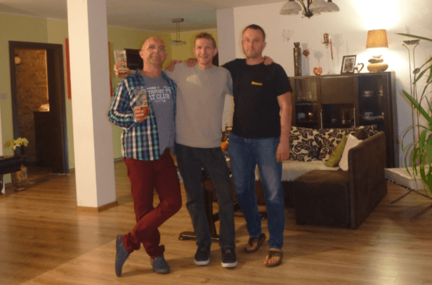 With Jacek and Bartek in Rywałd