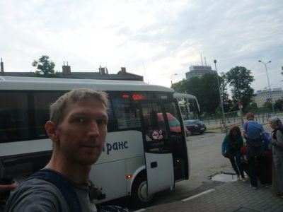 Leaving Gdańsk for the Kaliningrad bus
