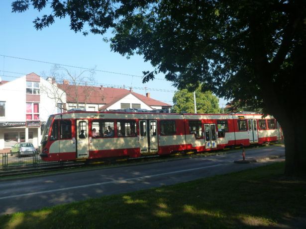The tram in Gdańsk
