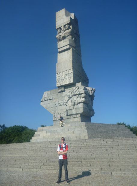 Westerplatte Monument dedicated to those Polish defenders who lost their lives here.