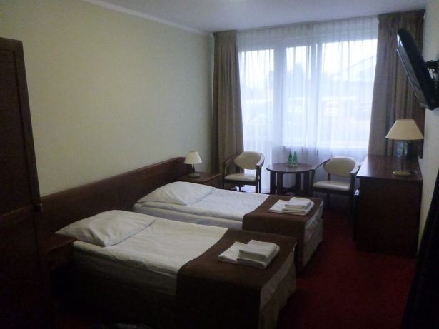 My comfortable room at Hotel Zawisza, Bydgoszcz.