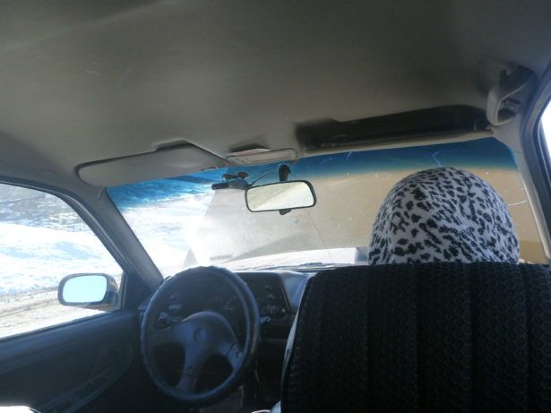 Driving through Uzbekistan