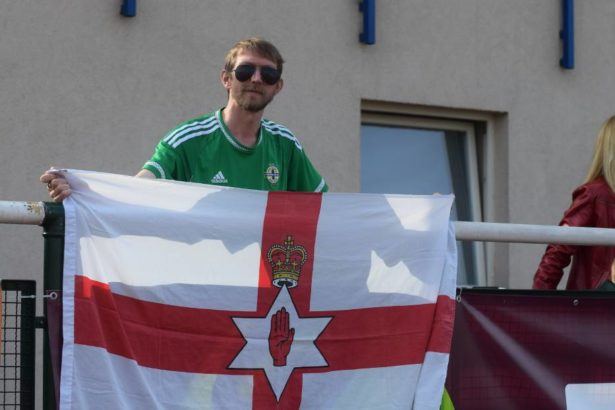 At the Deyna Arena - I became a Klub Pilkarski Starogard fan in Poland
