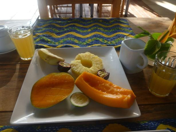 Breakfast at Urban Lodge, Bujumbura, Burundi