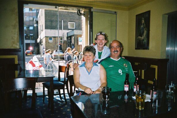 With David Healy's Mum and Dad in Cardiff, Wales (2004)