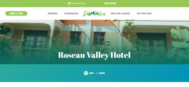 Roseau Valley Best Hotel in Dominica