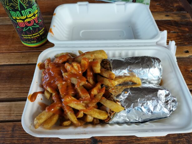 Friday's Featured Food: Wrap And Chips at Wrap City, Gros Islet, Saint Lucia