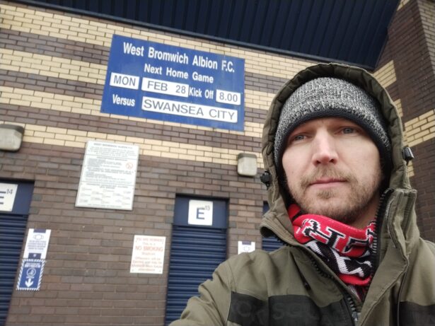 Arrival at The Hawthorns, West Bromwich, England