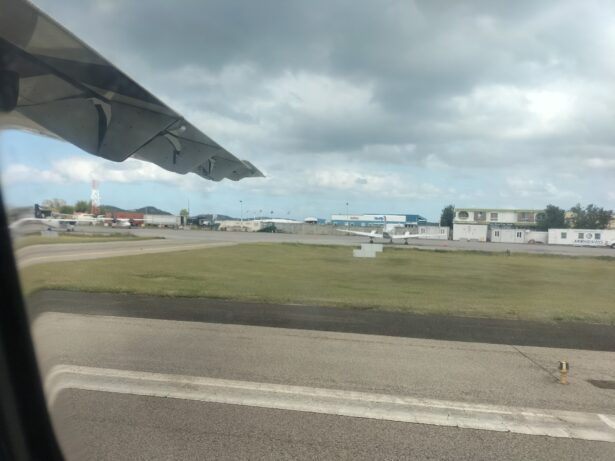 Arrival into Sint Maarten / Saint-Martin. I flew into the Dutch Side.