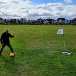 Backpacking In England: Playing Footgolf⚽️⛳ In Whitley Bay