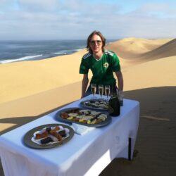 Friday's Featured Food: Champagne Breakfast On Sand Dunes At Sandwich Harbour, Namibia