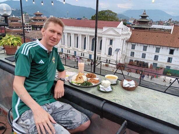 Friday's Featured Food: Dāl Bhāt in The Himalayan Cafe With A View At Durbar Square, Kathmandu, Nepal 🇳🇵