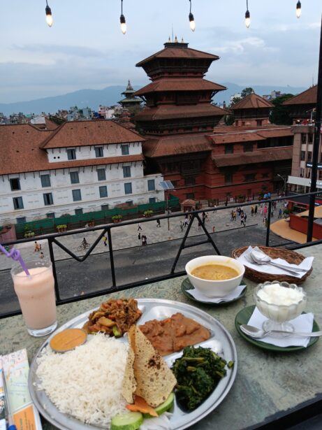 Friday's Featured Food: Dāl Bhāt in The Himalayan Cafe With A View At Durbar Square, Kathmandu, Nepal 🇳🇵