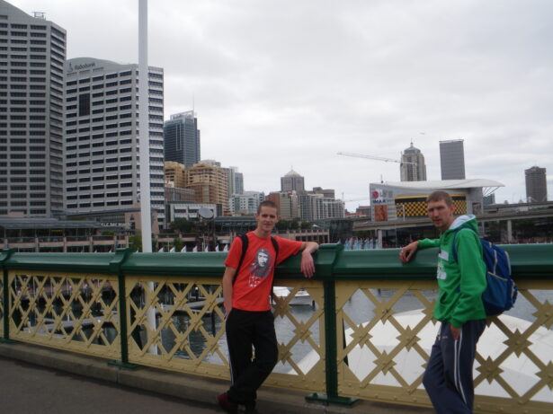 Backpacking Australia a brace of decades ago. Darling Harbour.