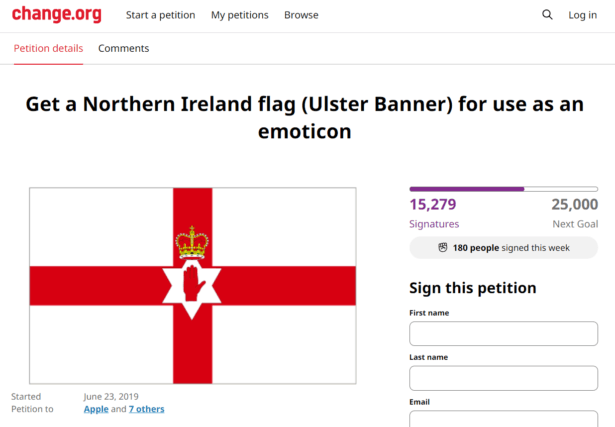 The Campaign For A Northern Ireland Flag Emoji Code
