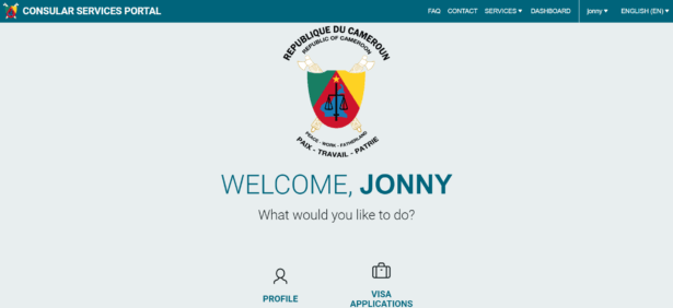 Welcome Jonny To Cameroon Visa Online