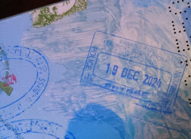 No actual physical visa - just an entry stamp to Burkina Faso!