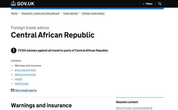 The UK government fakepacked Central African Republic