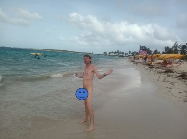 Naked at Perch Bar, Orient Beach